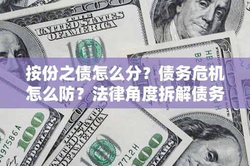 武汉按份之债怎么分？债务危机怎么防？法律角度拆解债务分配与风险自保指南
