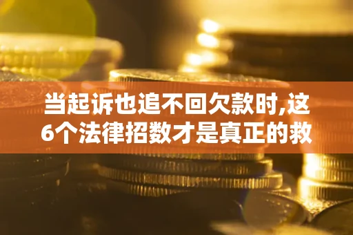 武汉当起诉也追不回欠款时,这6个法律招数才是真正的救命稻草